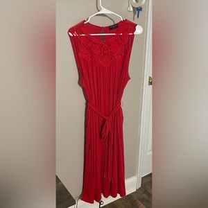 Red cocktail dress